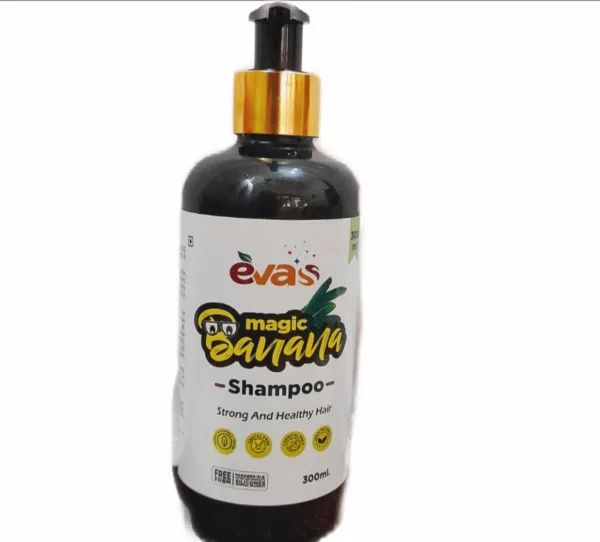 Evass Banana Shampoo - Sulfate Free Mask for Dry Damaged or Color Treated Hair